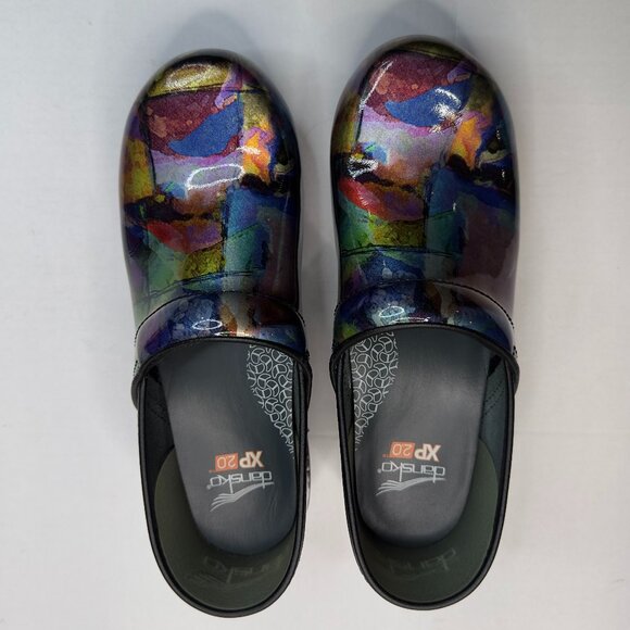 Dansko XP 2.0 Color Wash Patent Leather Women’s Comfort Clogs Size 41/US 10.5-11 - Picture 1 of 13